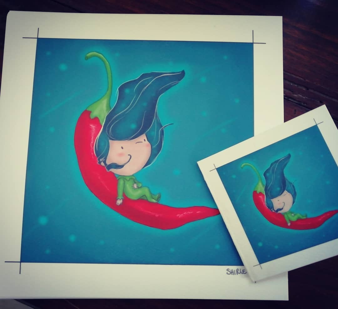 Stampa artistica "Space Hot Pepper"