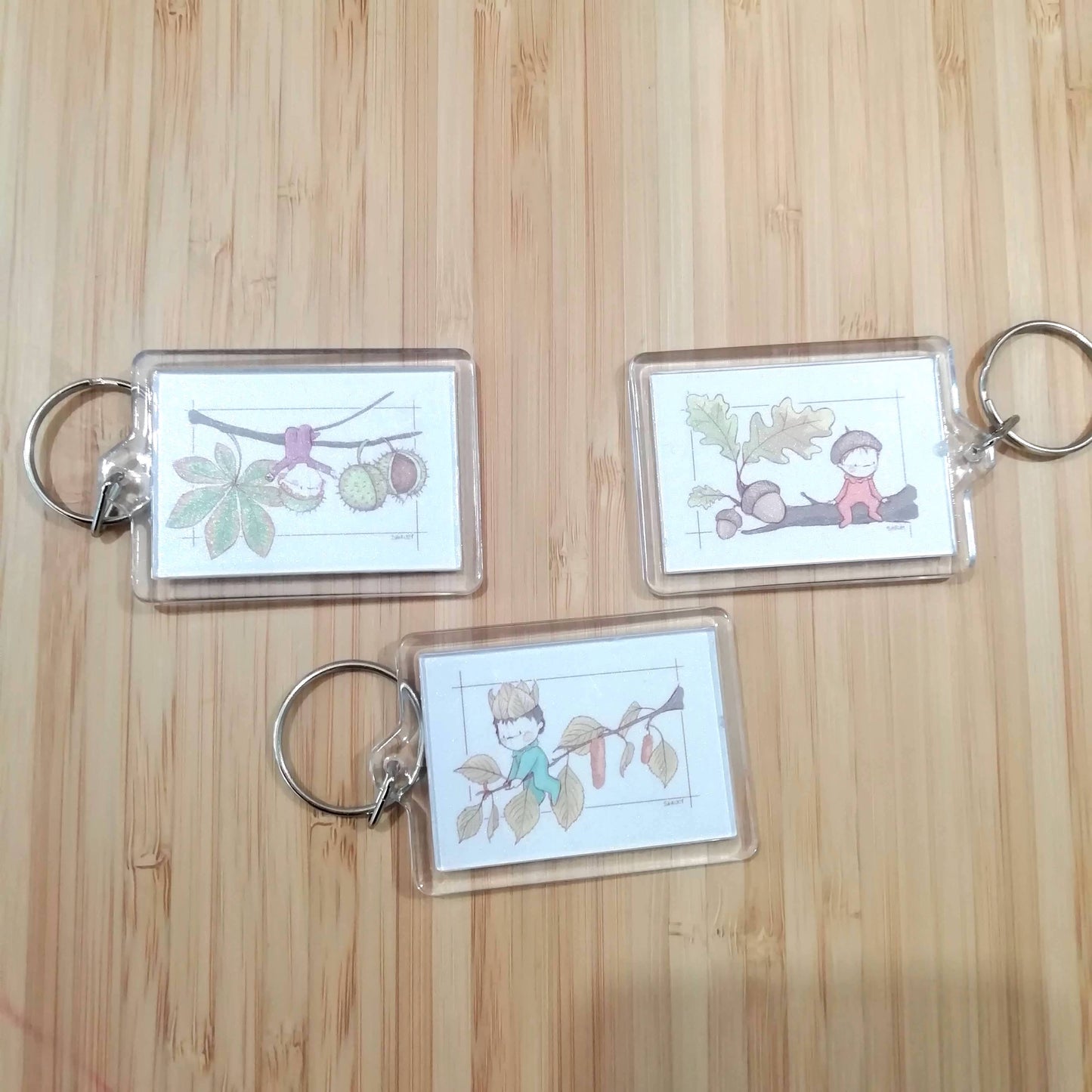 Portachiavi con illustrazioni