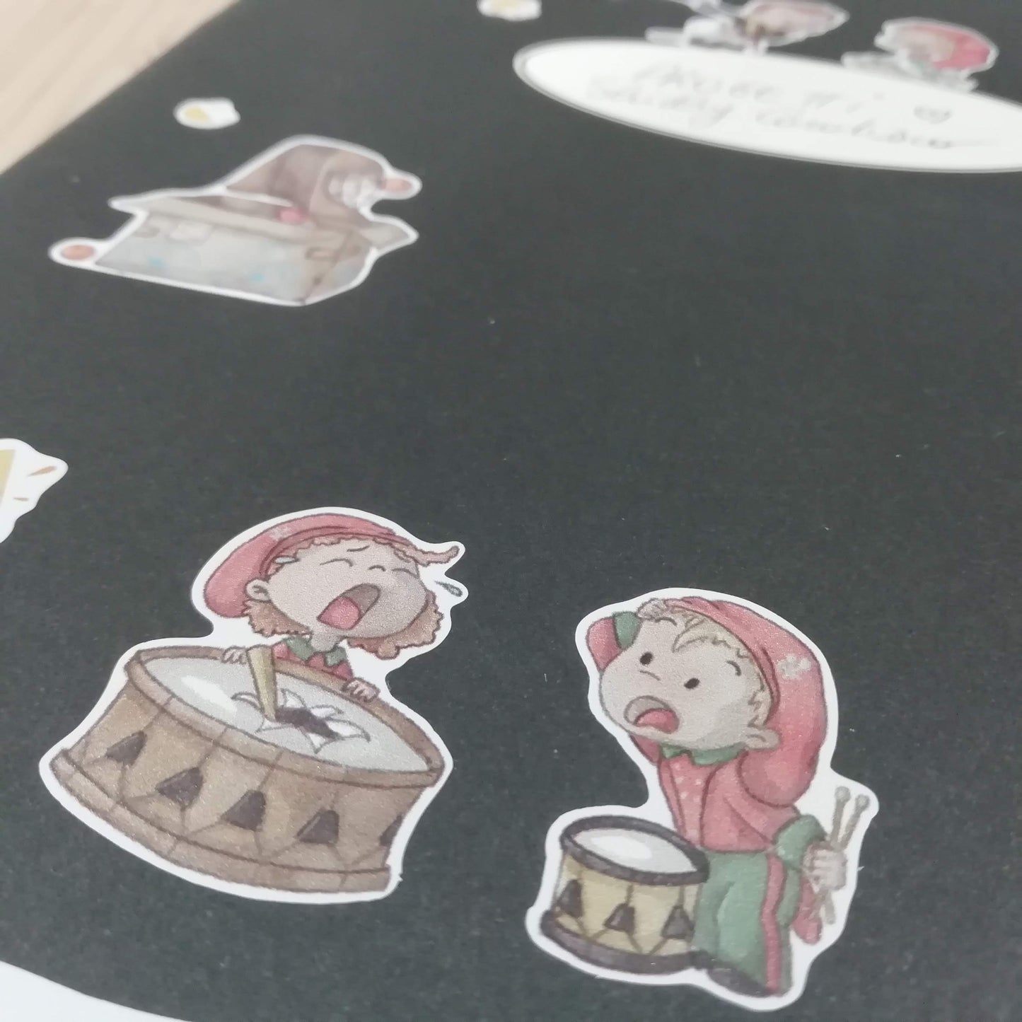 Foglio stickers di illustrazioni originali