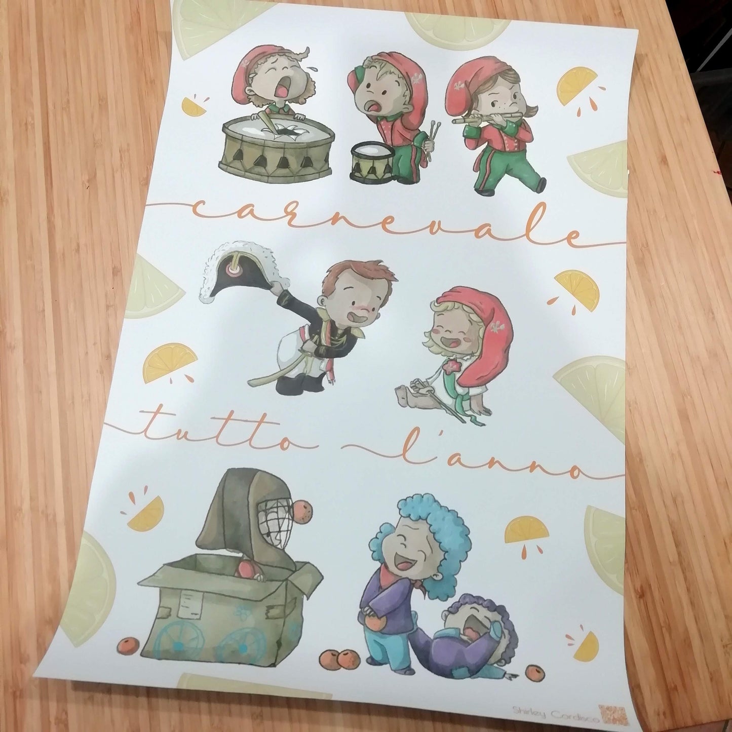 Poster artistico "Carnevale tutto l'anno"