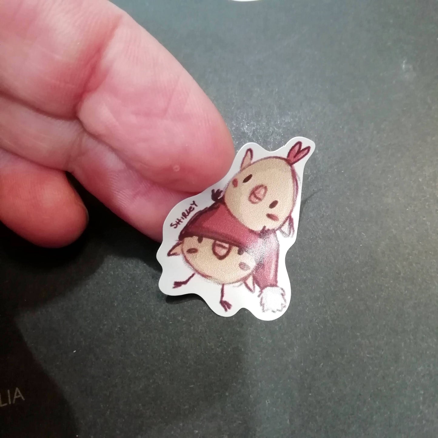 Foglio stickers di illustrazioni originali