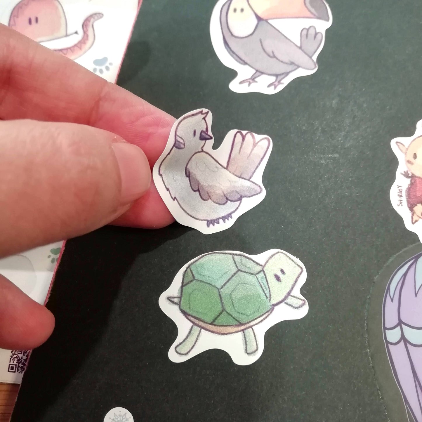 Foglio stickers di illustrazioni originali
