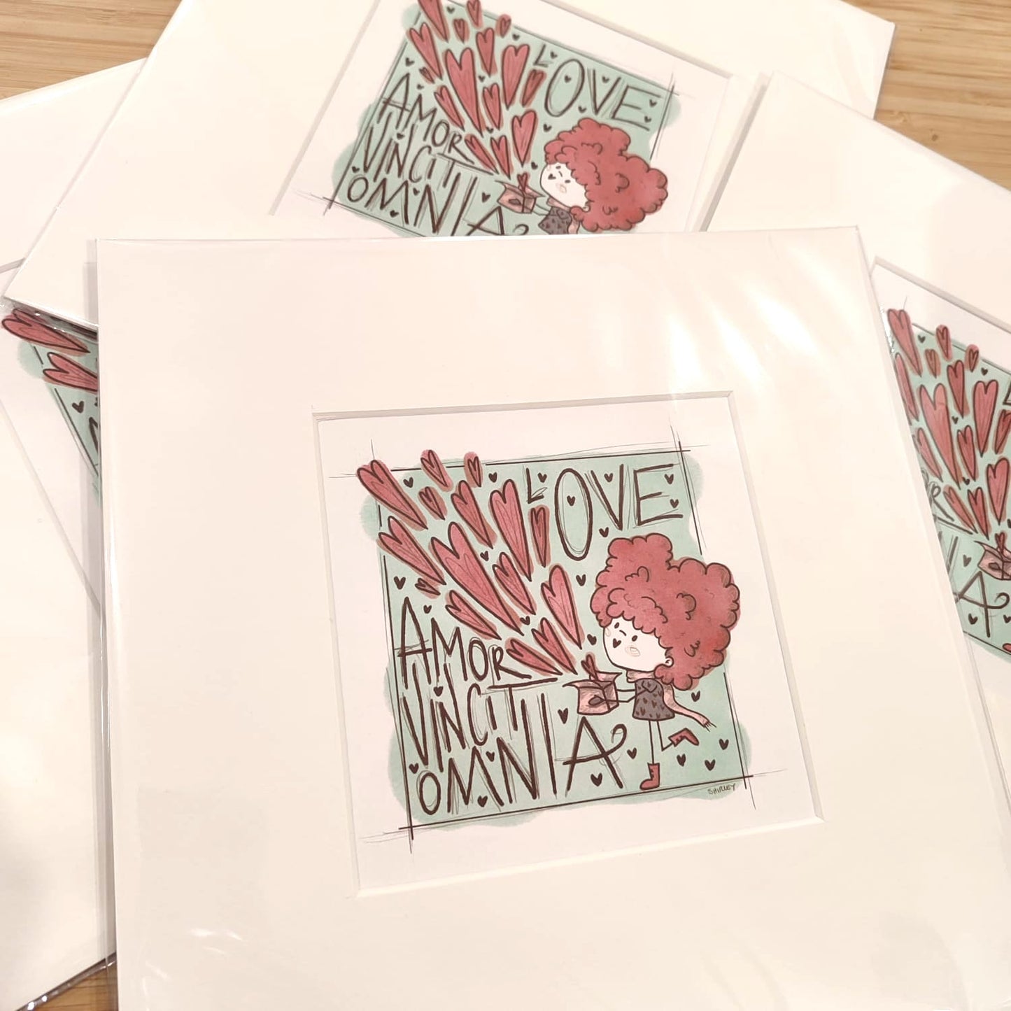 Stampa Artistica "LOVE" con passepartout