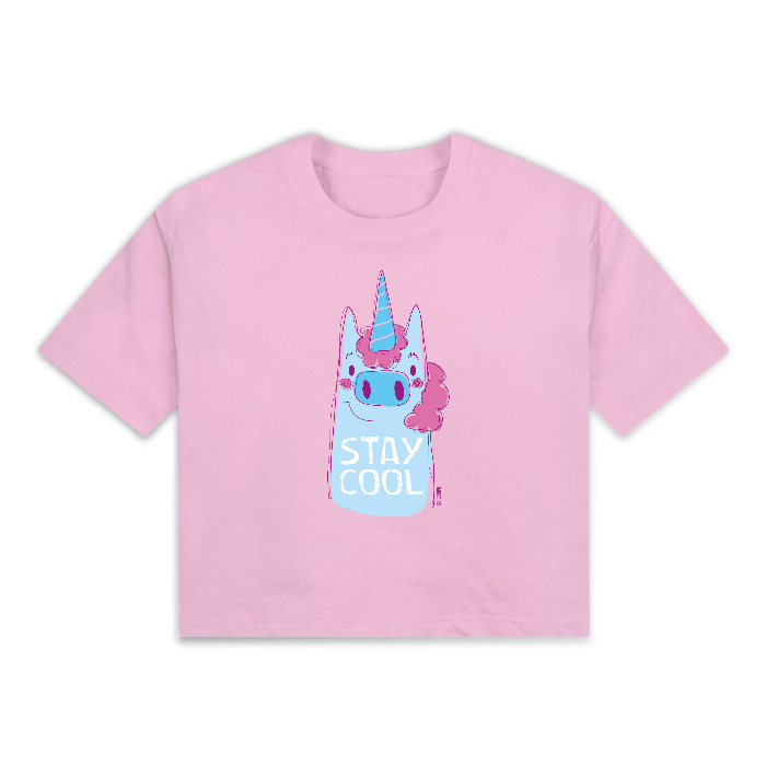 T-Shirt Crop Top STAY BEAST-UNICORNO