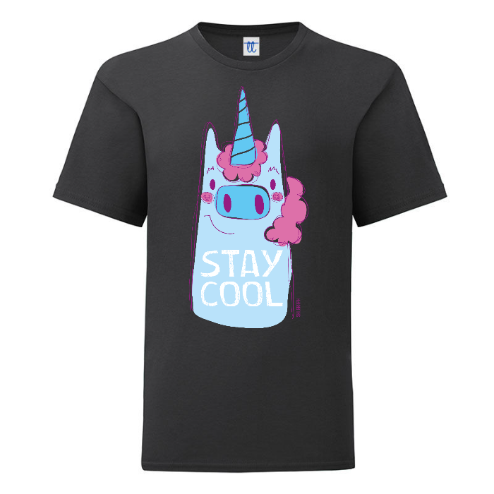T-Shirt Bambino STAY BEAST B&C Exact 150-UNICORNO