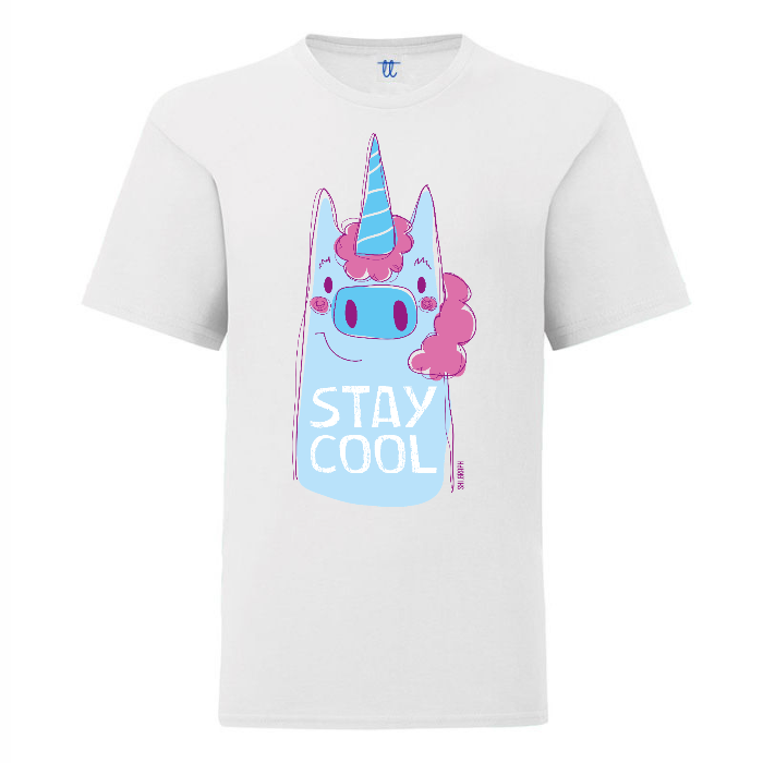 T-Shirt Bambino STAY BEAST B&C Exact 150-UNICORNO