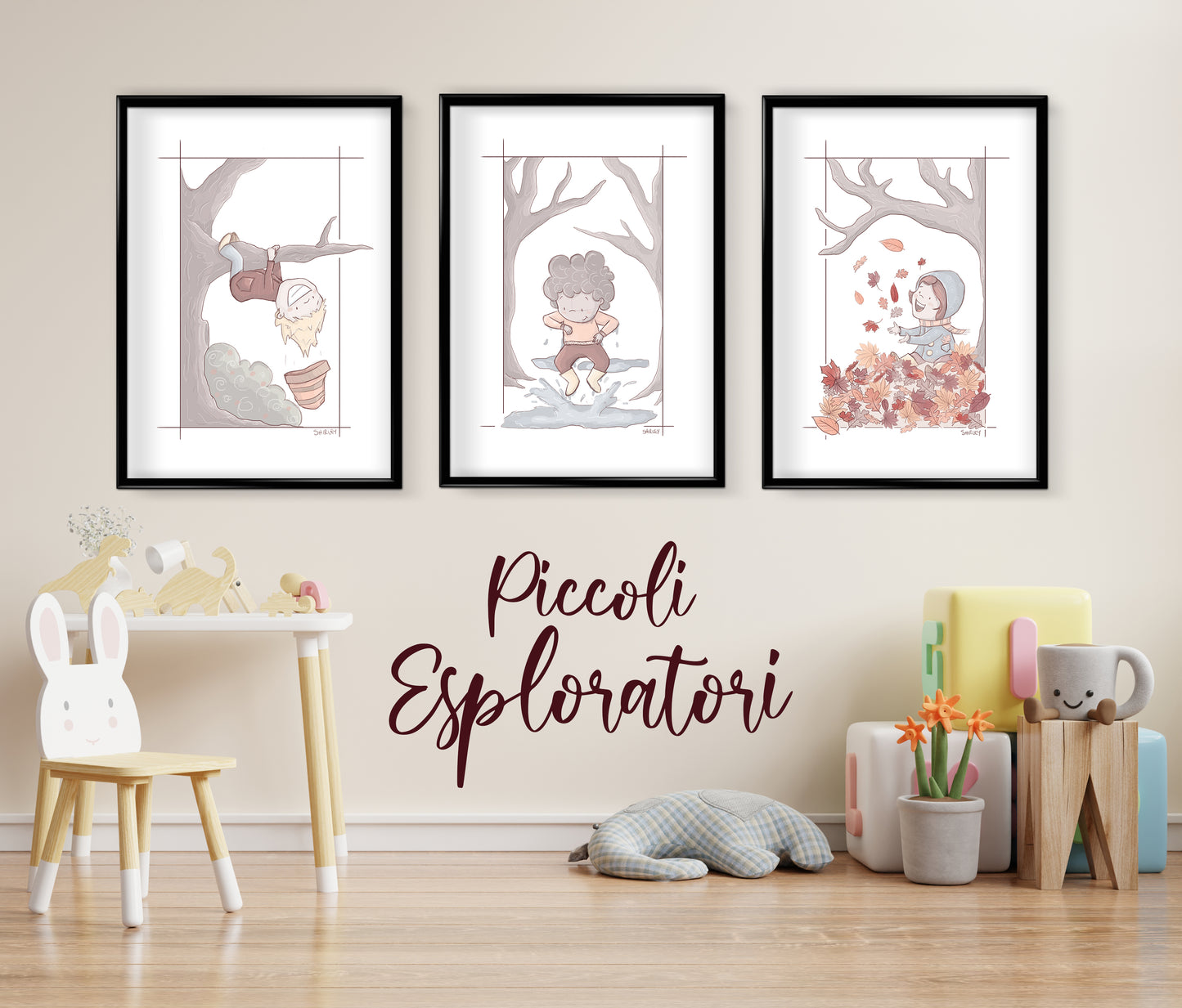 Stampe artistiche "Piccoli Esploratori"